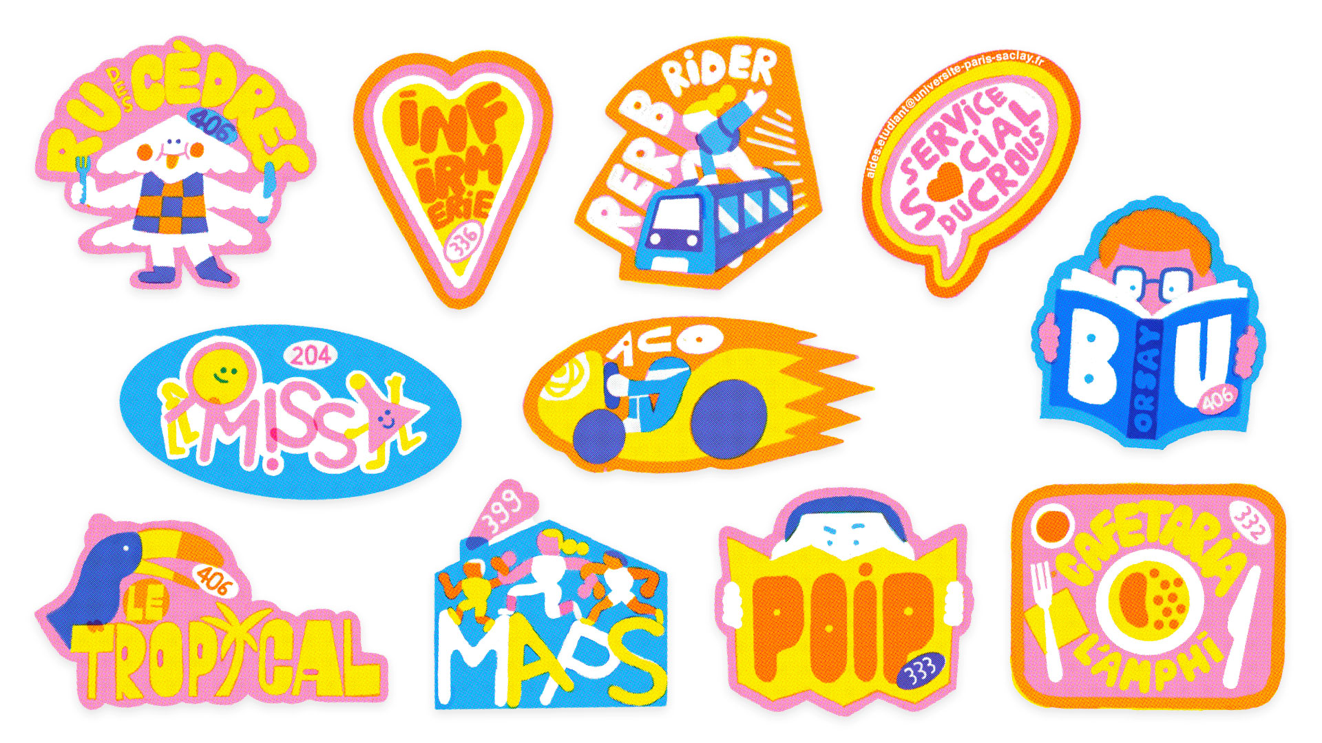 stickers université paris saclay